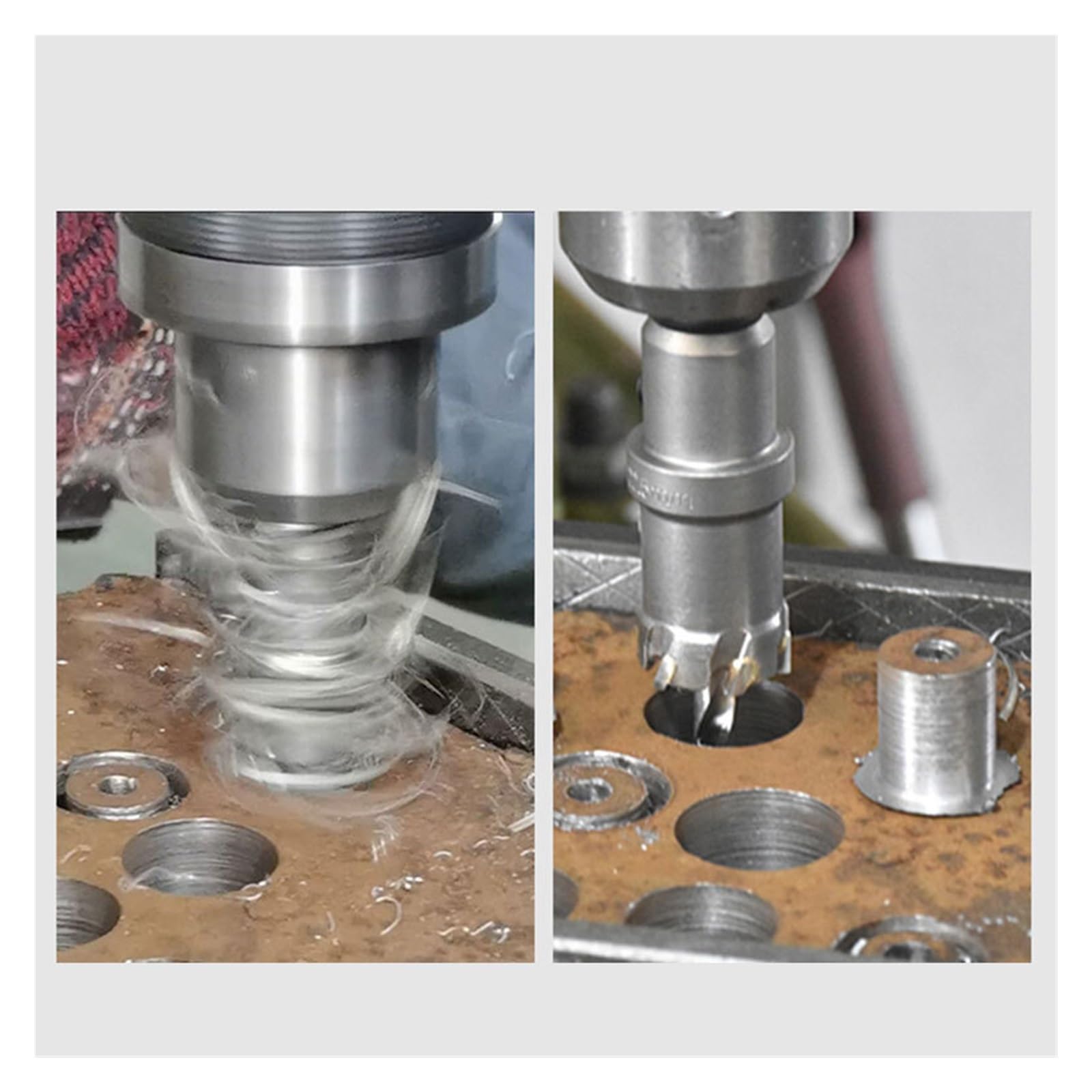 1 Uds. Broca de base cobalto con punta carburo, sierra perforadora acero inoxidable 16-125mm