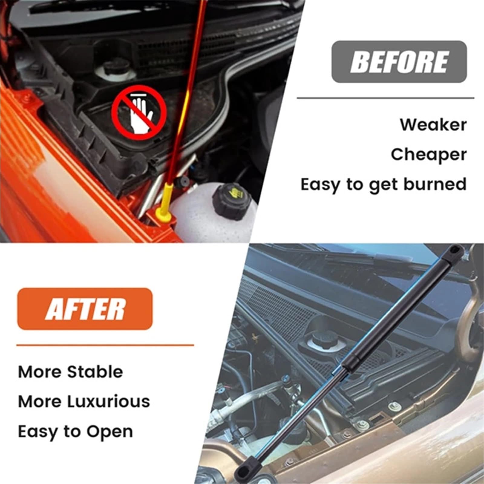 Boot Struts Wspornik podnośnika amortyzatora gazowego maski pasuje do Nissan Frontier Navara D40 Xterra pasuje do Pathfinder 2004-2018