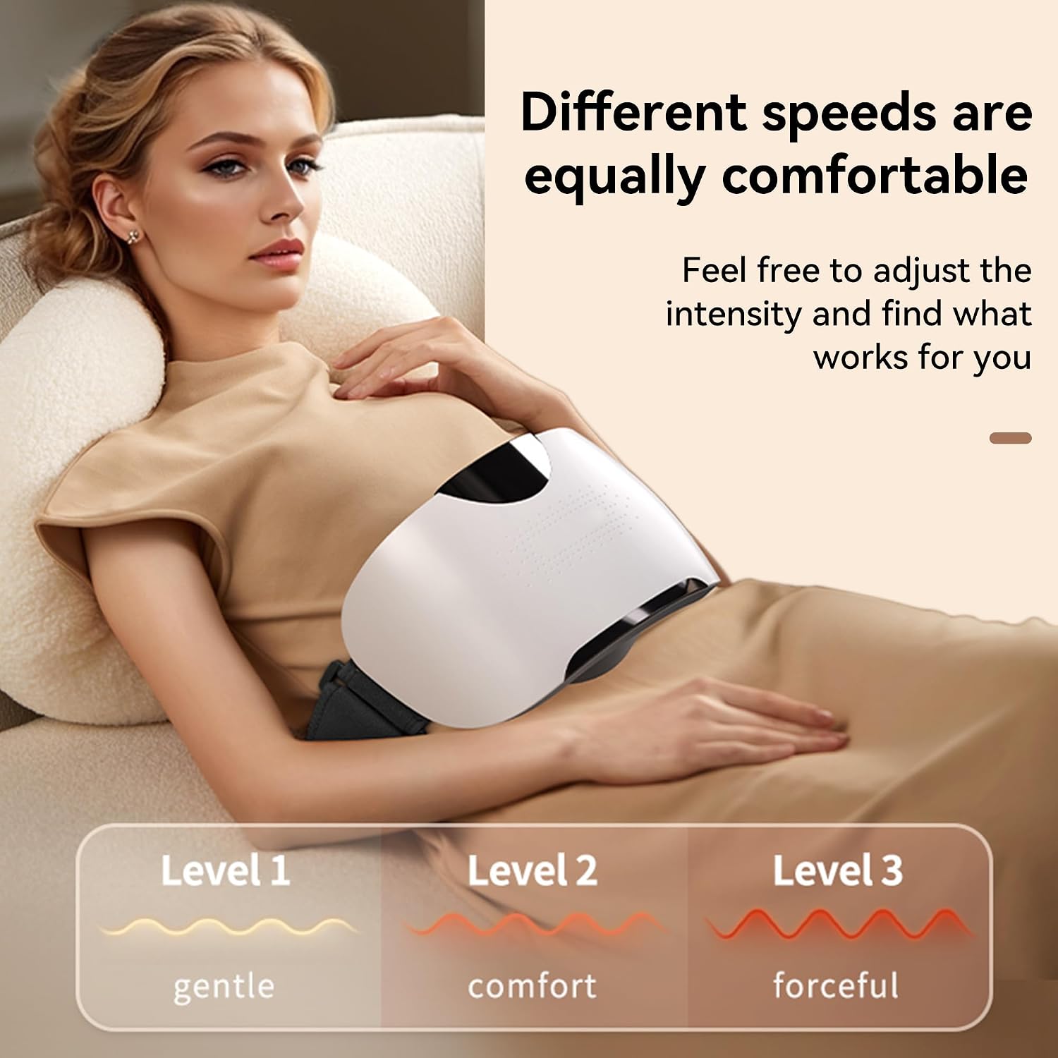 Automatic Electric Abdominal Massager-Belly and Stomach Massager with Heat | Dual-use for Waist and Abdomen, Positive and Negative Massage, Flatulence Relief, Promote Intestinal Peristalsis