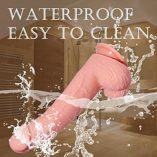 Miniatura 7 de Consolador grande de silicona de 9.6 pulgadas con potente ventosa para jugar con manos libres, estimulador de punto G de grasa suave, consolador