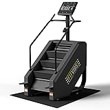 Fitvids Stair Stepper Machine, Commercial Grade Stair Climber with 15 Resistance Levels, Continuous Stair Stepping Machine for Cardio and Lower Body Workouts, LED Screen, Exercise Machine for Home Gym Gunmetal Black