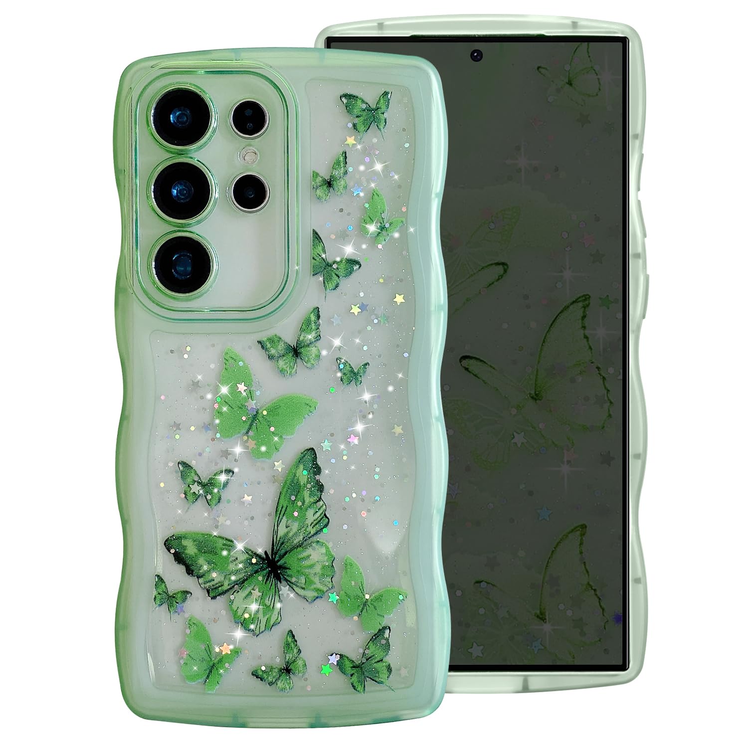 Amazon.com: UEEBAI Wave Butterfly Case for Samsung Galaxy S25