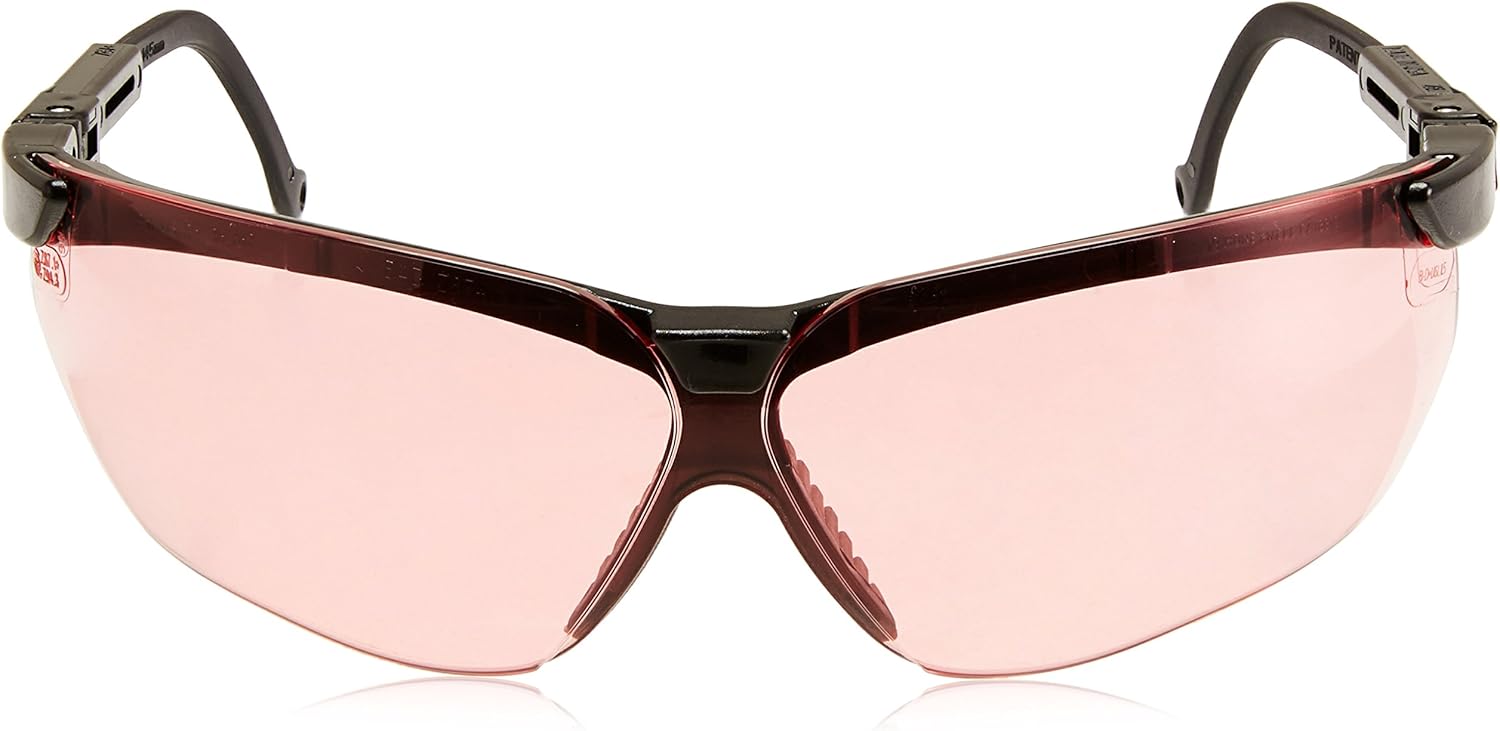 Howard Leight by Honeywell Genesis Sharp-Shooter Anti-Glare Shooting Glasses, Vermillion Lens (R-03575): Home Improvement