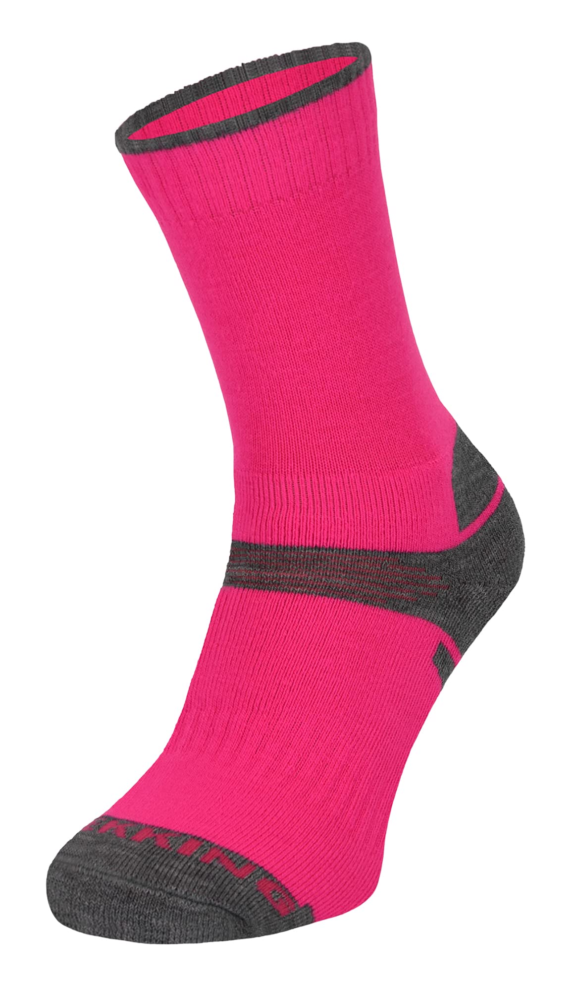 COMODO Kids Merino Wool Hiking Socks Boys Outdoor Lightweight Trekking Socks (7-10 Years, Pink)