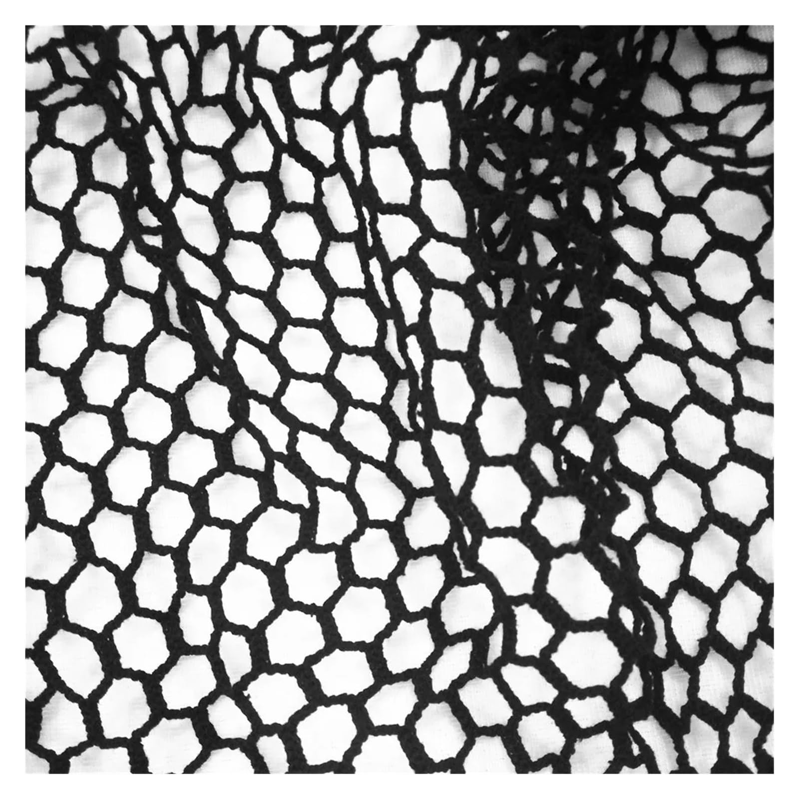 Tela De Malla Tejida Con Rejilla De Panal Clásica, Tela De Malla Trenzada Hueca, Tela De Costura for Manualidades DIY(Black)