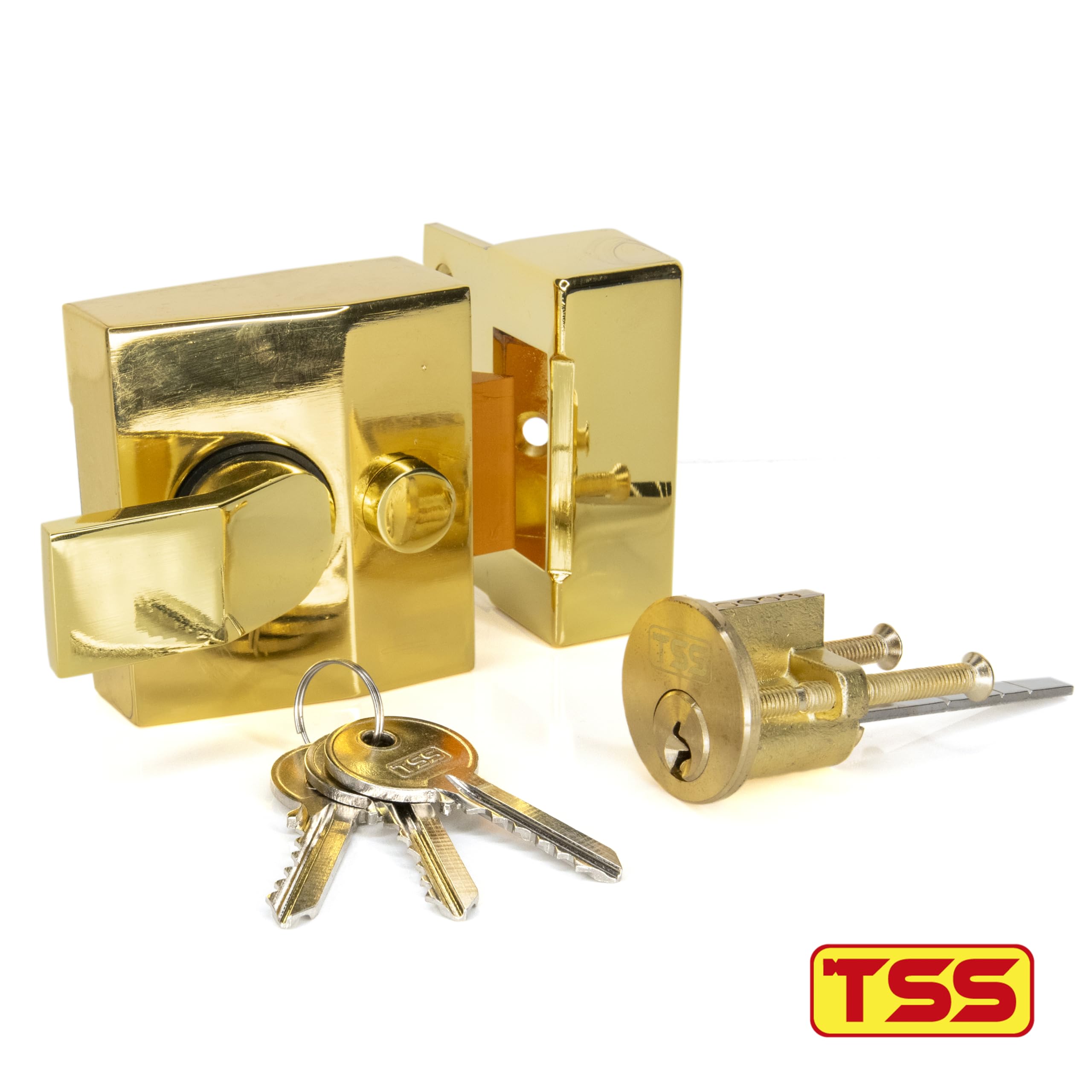 TSS Modern Deadlocking Nightlatch, 40mm Backset - Image 2