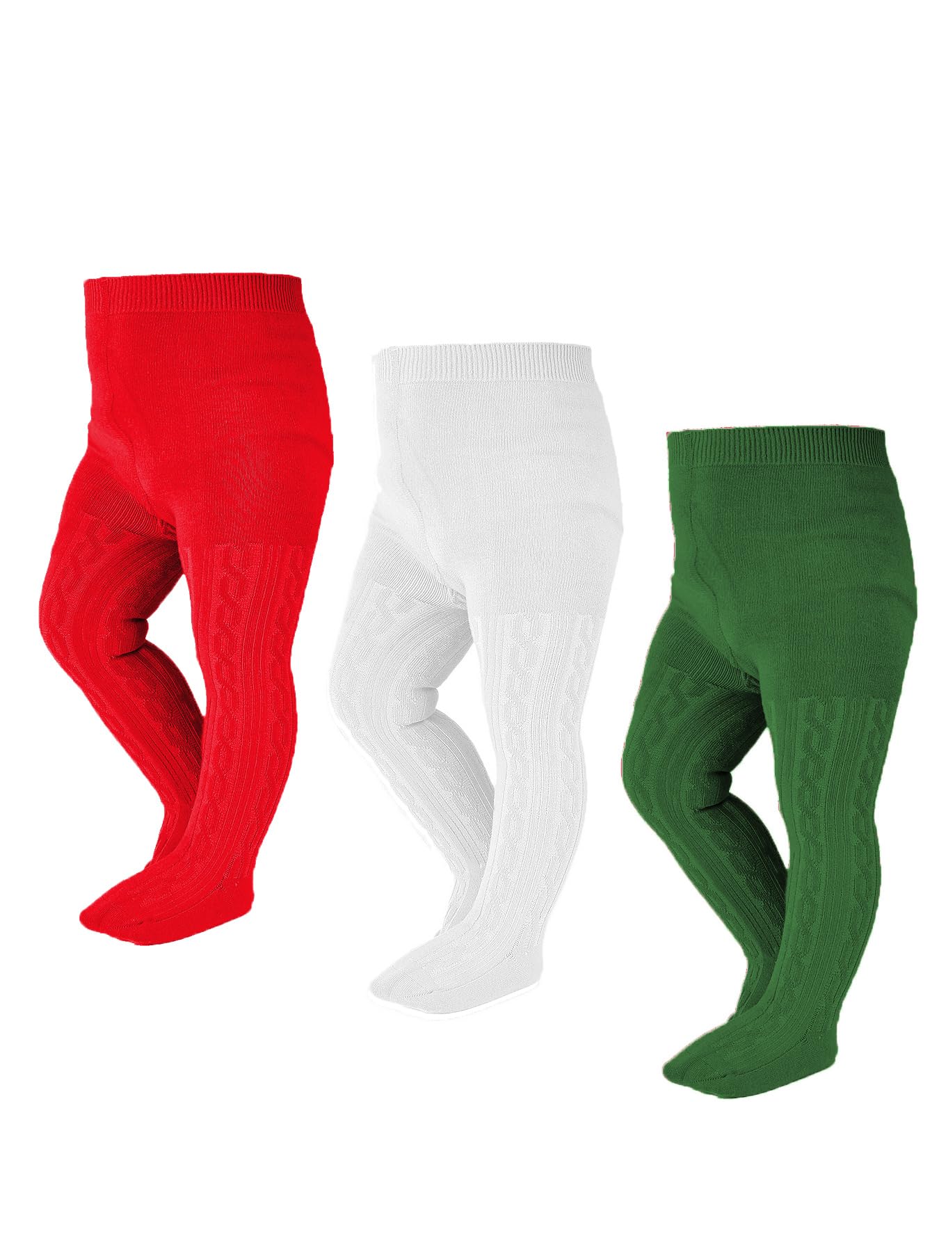 EPEIUS Baby Girl Tights Thick Cable Knit Leggings Stockings Cotton Pantyhose for Newborn Infant Toddler 3/4/5/6 Pack