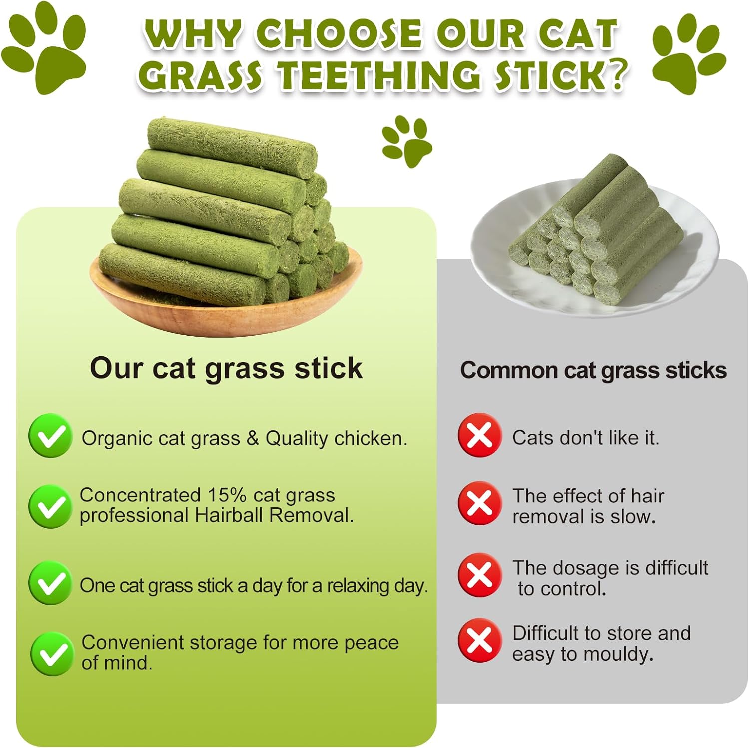 Freeze Dried Cats Treats Little Quail and Cat Grass Teething Stick