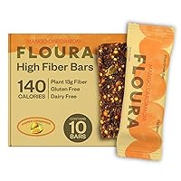 Vista 6 de Paquete variado de barras de fibra con sabor a fruta de Floura – Barras de snack saludables bajas en calorías, altas en fibra, veganas, sin gluten
