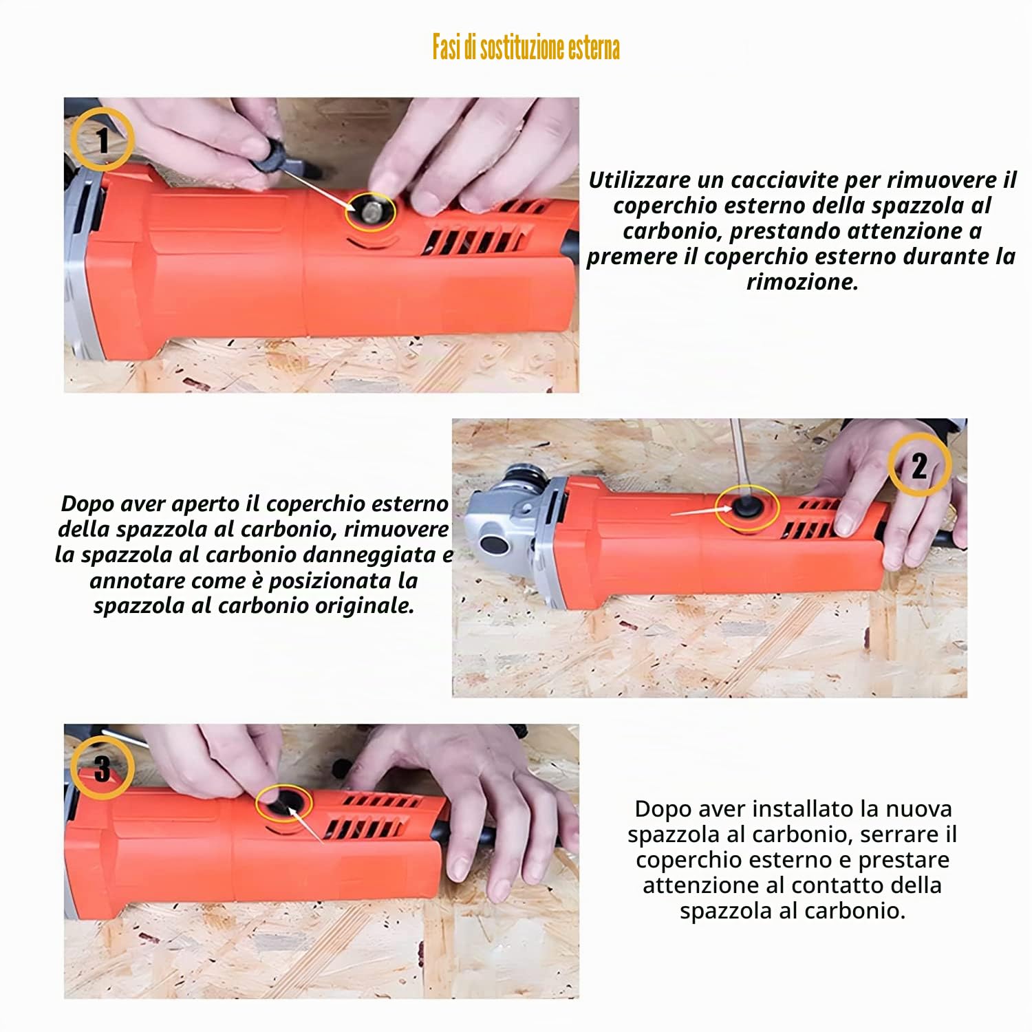 RUNCCI-YUN 30Pezzi Spazzole di Carbone Per Utensili,Carbonio, Riparazione Parte Sostituzione Per Generico Motore Elettrico (Nero) Rame