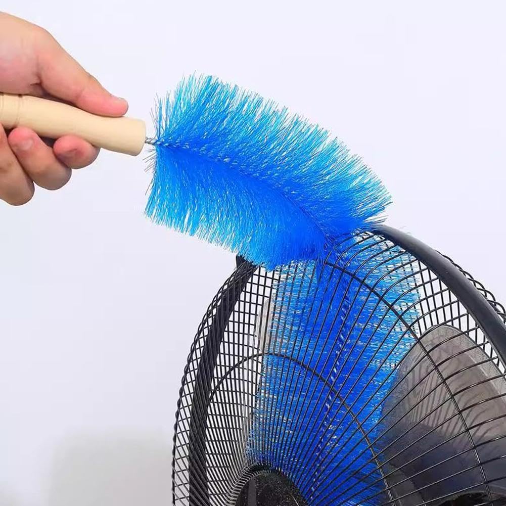 Cepillo de limpieza de ventilador, plumero de cabeza de microfibra flexible para telarañas y polvo, limpiador reutilizable para ventiladores de techo, rejillas de ventilación, persianas, cortinas y