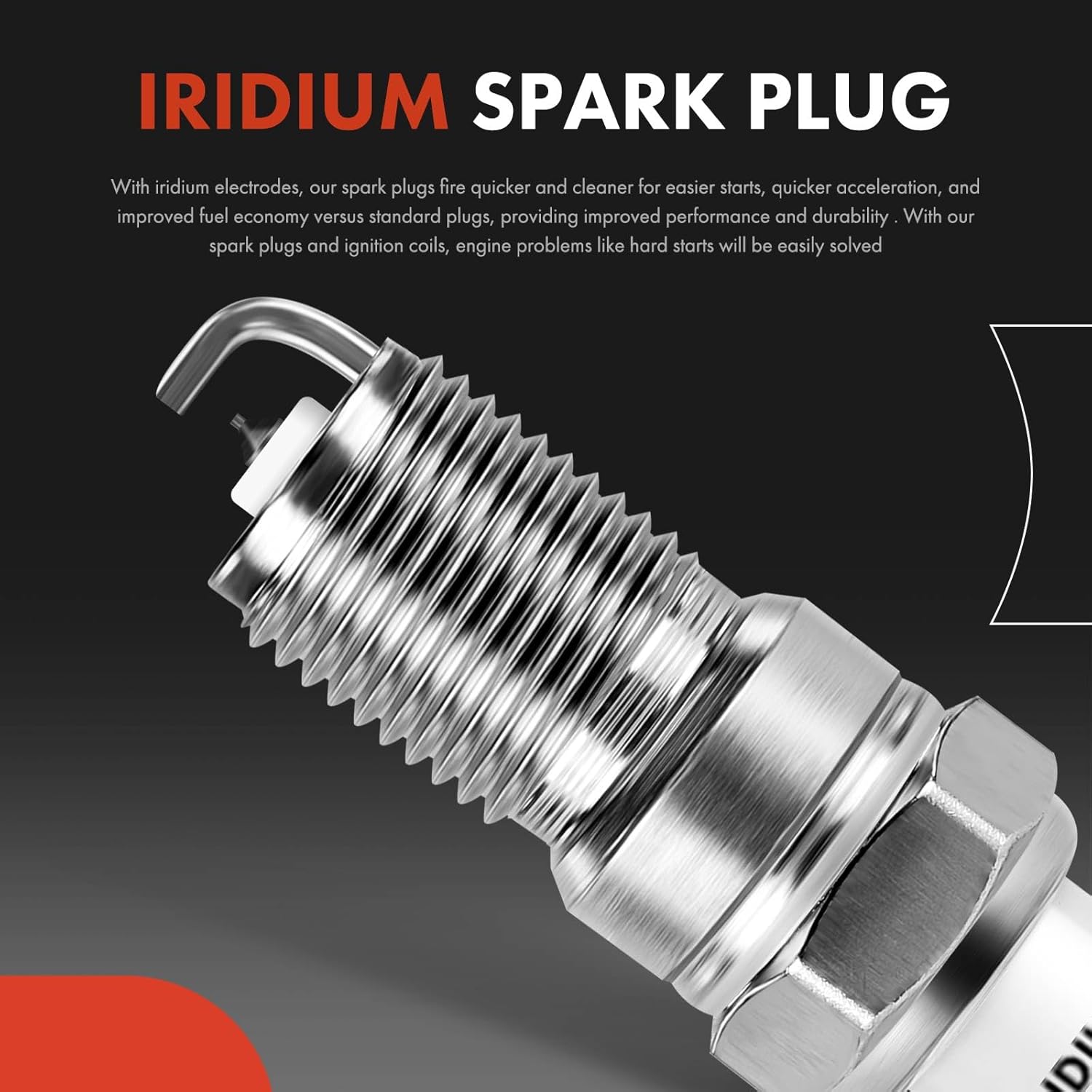 A-Premium 1 Ignition Coils with 7 Spark Plug Wires and 6 Iridium Spark Plugs Compatible with Ford - 1991 1992 1993 1994 1995 - Ranger, Aerostar, 3.0L