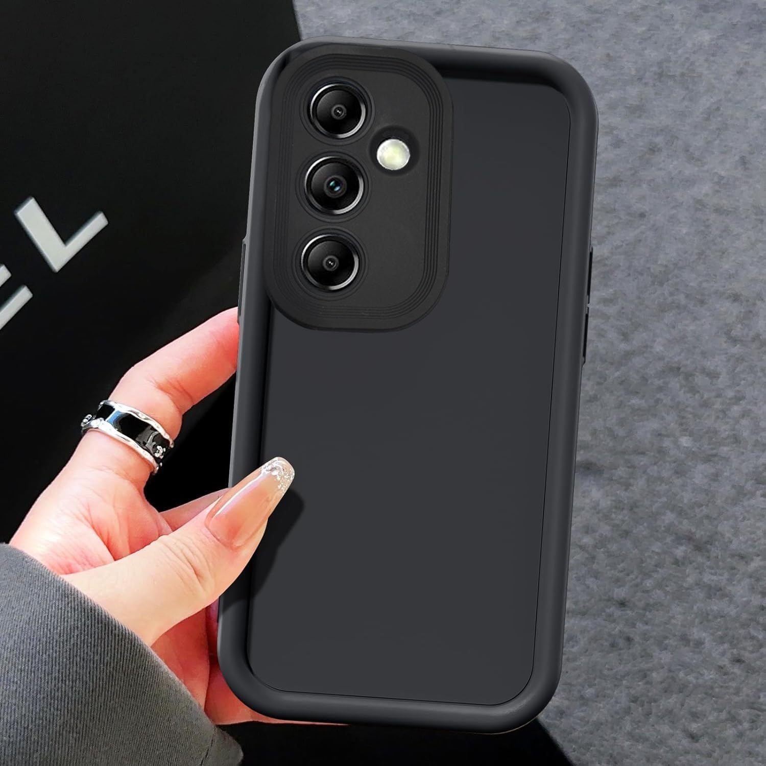 KC Back Cover for Samsung Galaxy A55 5G, Shockproof Soft Bumper Silicone Case with New Camera Protection (Black) (B0D14BP641) Amazon Price History, Amazon Price Tracker
