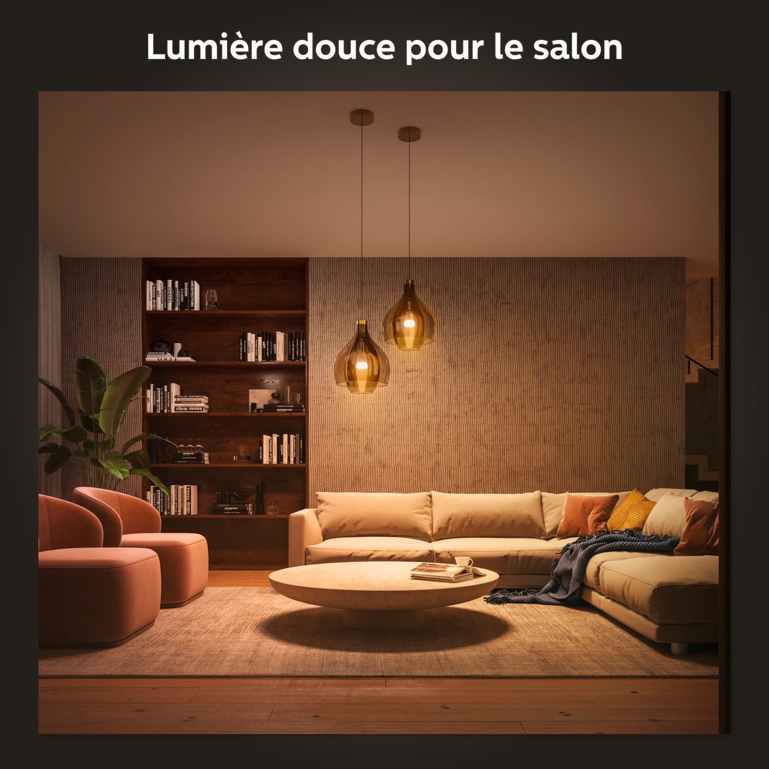 Philips Hue Kit de démarrage White Ambiance : 3 Ampoules LED Intelligentes et connectées E27, Pont de Connexion, Bouton Smart Hue, Compatible Bluetooth, Alexa, Google Assistant, Apple HomeKit