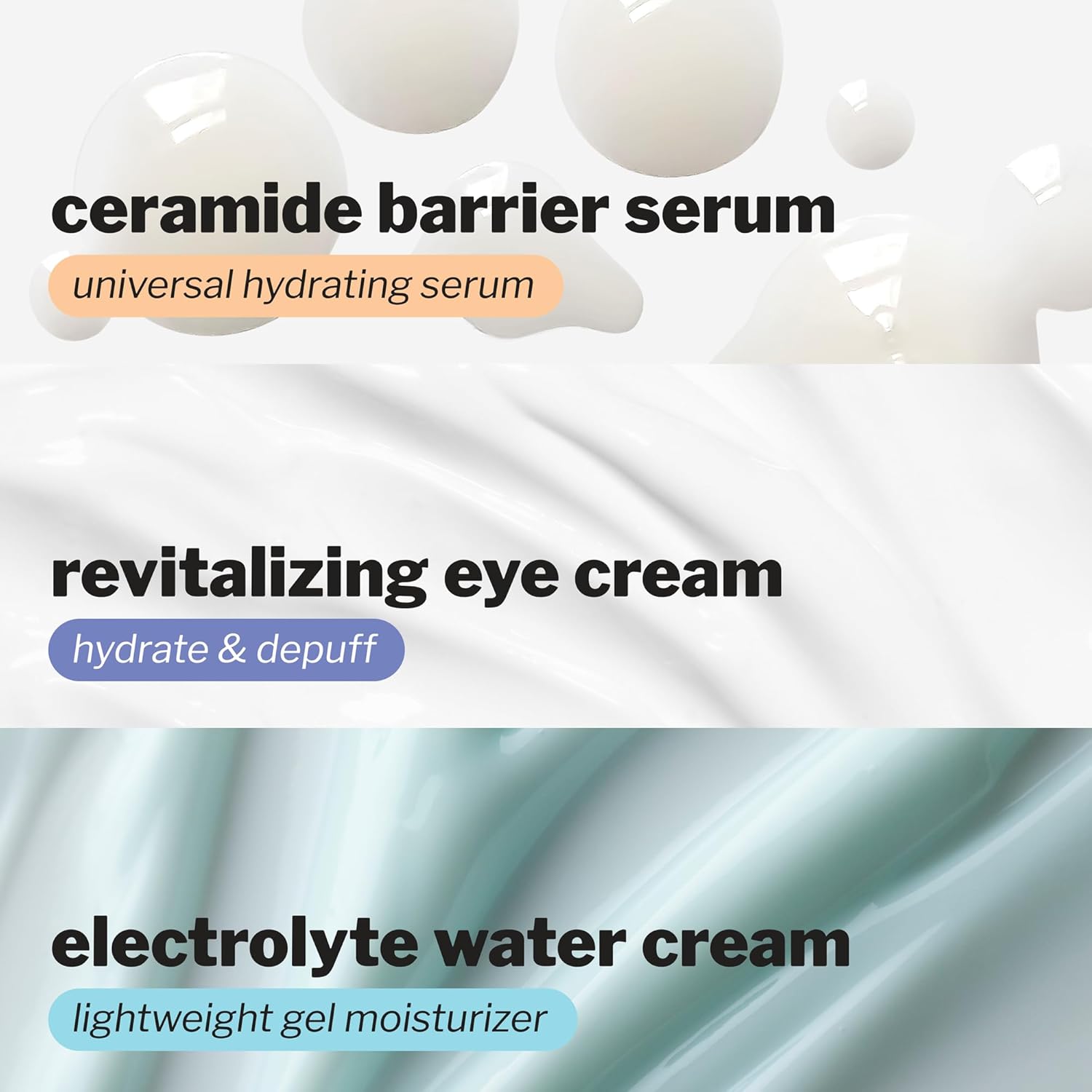 Cocokind Hydration Heros Set | Milky Ceramide Hydrating Serum, Eye Cream with Cooling Metal Applicator Tip, Lightweight Electrolyte Moisturizer | Hydrate, De-Puff, Calm, Balance | 3 Count - Image 5