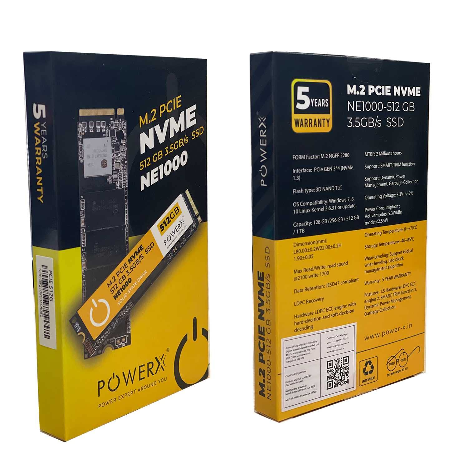 POWER X 512GB M.2 NVMe SSD - Fast Laptop & Desktop Drive -2