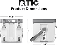 Vista 6 de RTIC Halftime Enfriador de Agua Portátil de 3 Galones, Contenedor Portador con 2 Grifos, Sin Botella, Libre de BPA, para Deportes, Acampadas, Blanco