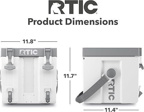 Miniatura 6 de RTIC Enfriador de agua Halftime contenedor portátil de 3 galones, dispensador de bebidas, apilable con 2 grifos, sin botella, sin BPA, para