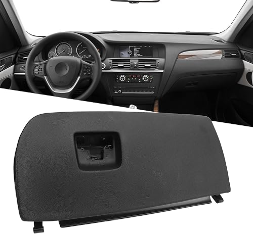 Miniatura 2 de Tapa de la guantera delantera, 51166839000 Tapa de puerta de guantera de alta dureza WearCar, apertura de repuesto negra para X3 X4, otros