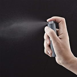 LISAPACK 8ML Atomizer Perfume Spray Bottle for Travel, Empty Refillable Cologne Dispenser, Portable Sprayer (Grey)
