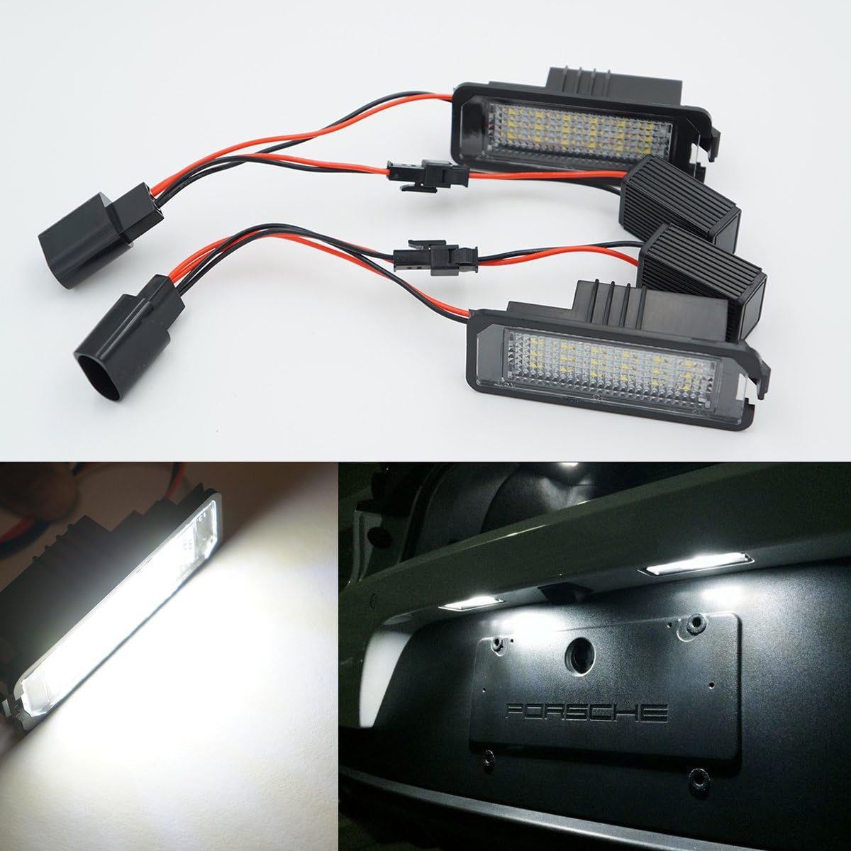 2x Error Free LED License Plate Light For Golf 7 Mk7 TSI TDI GTI 2012-2014