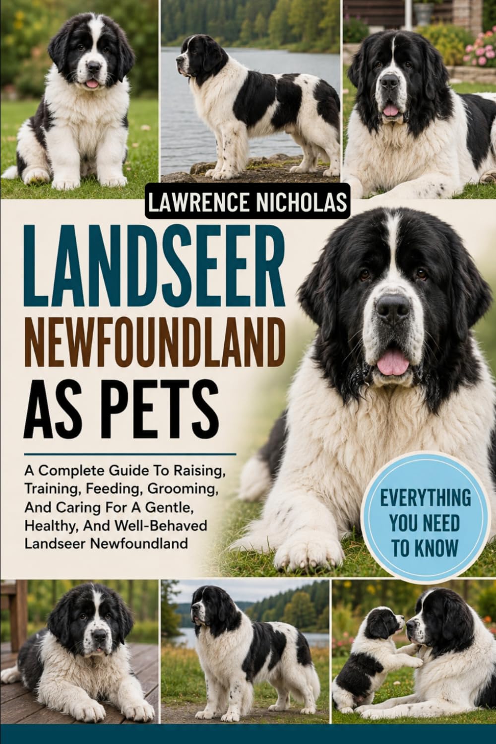 LANDSEER NEWFOUNDLAND AS PETS: A Complete Guide To Raising, Training, Feeding, Grooming, And Caring For A Gentle, Healthy, And Well-Behaved Landseer Newfoundland