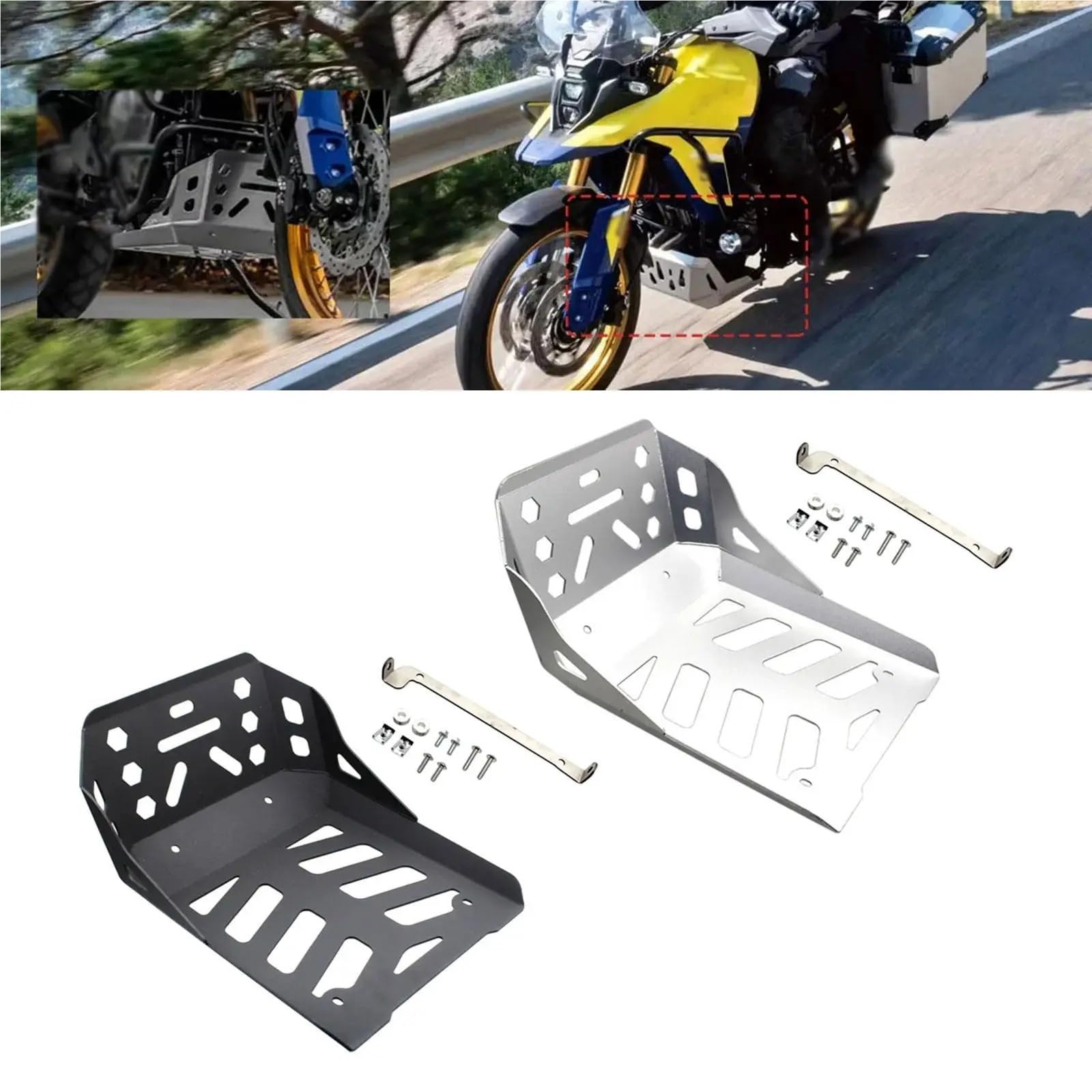 Piastra paramotore Protezione telaio motore Copertura protettiva per moto ad alte prestazioni Telaio per motocicletta(1)