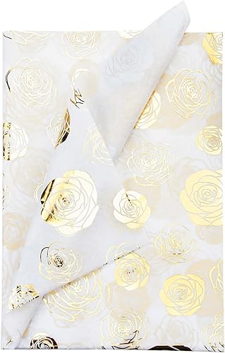 Miniatura 3 de WRAPAHOLIC Papel de seda para envolver flores, 25 hojas de 19.7 x 27.5 pulgadas, papel de envoltura de rosa brillante a granel para embalaje,