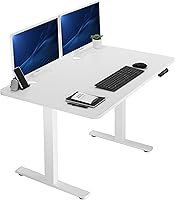 Vista 96 de VIVO DESK-KIT-1B7N-36 - Escritorio eléctrico de pie rústico de 71 x 36 pulgadas, ajuste de altura de memoria, serie 1B, marco negro con parte