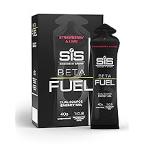 Science in Sport Beta Fuel Gel Dual Source Gel energetico Bevanda Sportiva Vegano 6 x 60ml Fragola Lime – 40g di carboidrati in rapporto 1:0,8 Maltodestrine:Fruttosio