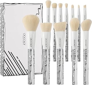Anuncio Patrocinado - Docolor Juego de 12 brochas de maquillaje cómics 2D para maquillaje Kabuki sintético de primera cali...
