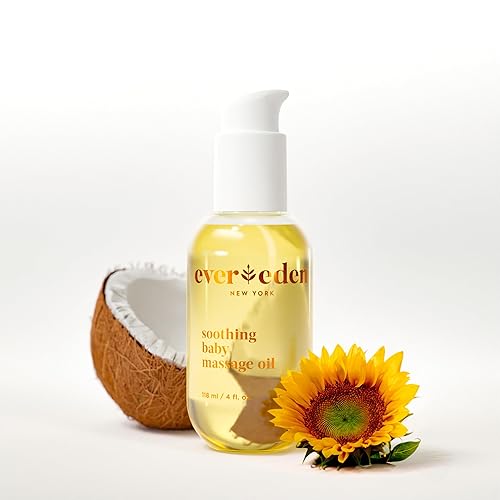Miniatura 16 de Evereden Aceite de masaje protector para bebés, 4 onzas, aceite de bebé para recién nacido, cuidado limpio y suave del bebé, no tóxico y sin