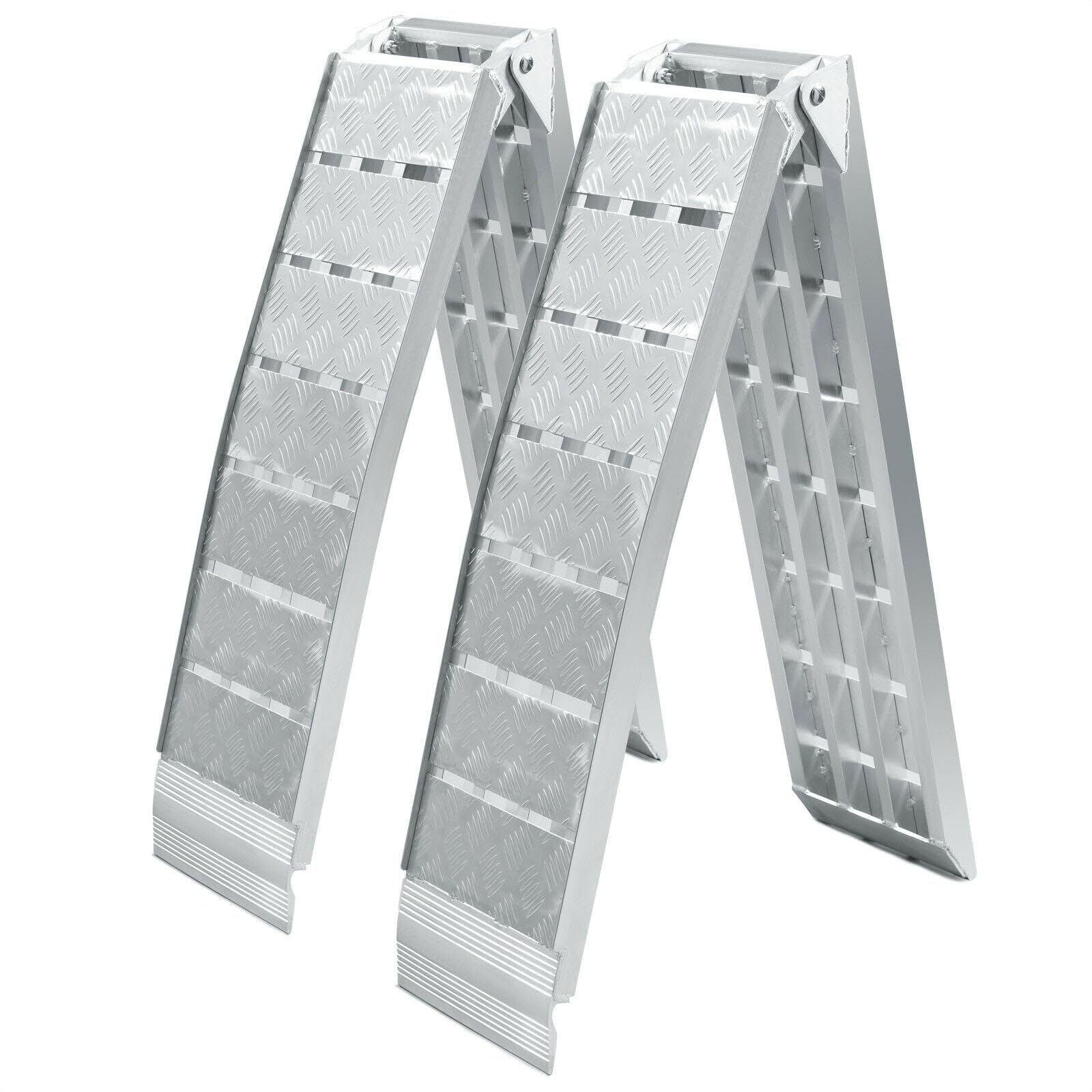 Lote de 2 rampas de carga 228 cm 1360 kg Moto ATV Plegable Aluminio Rampa Rail de acceso 16_0001225