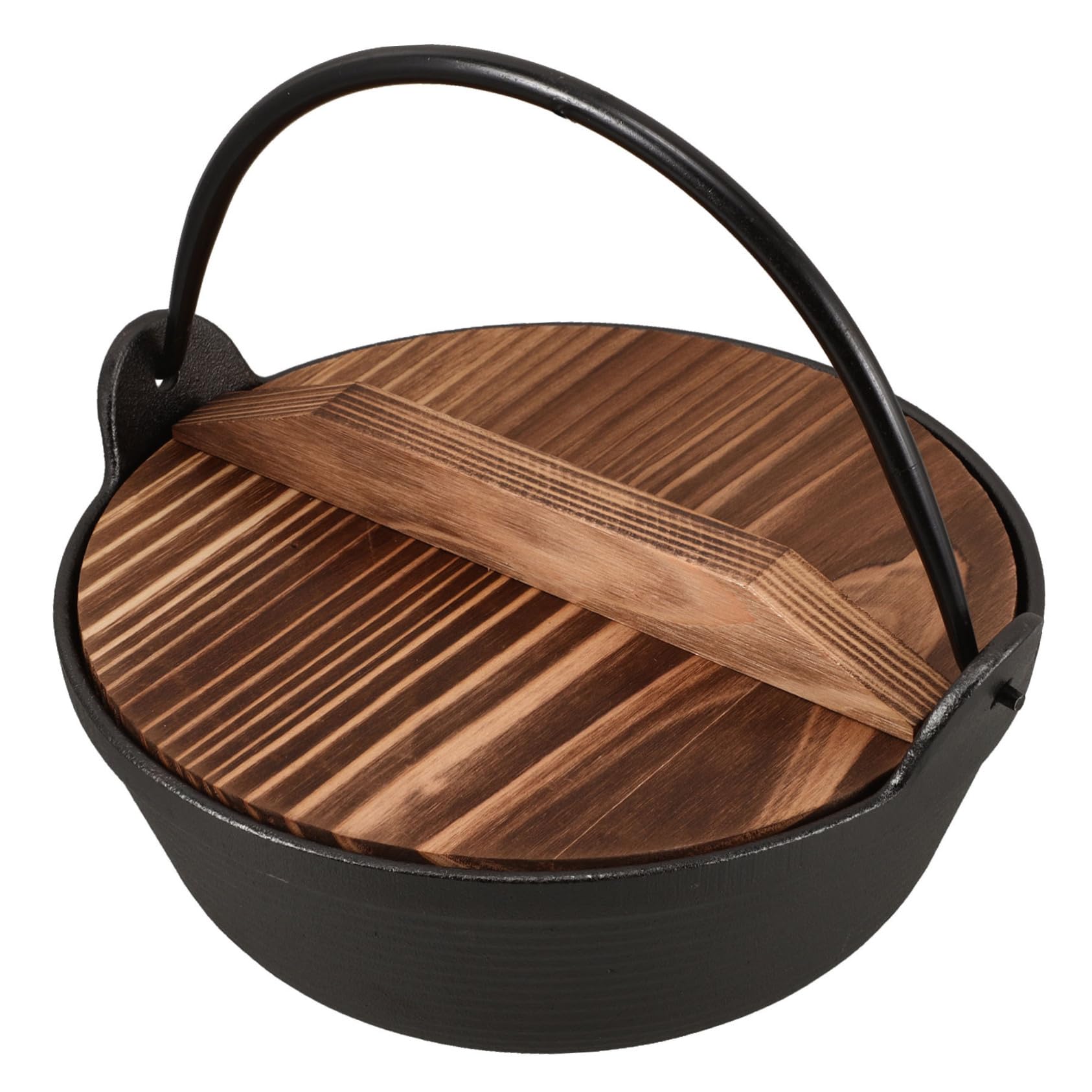 Hemobllo 1set Pentole Ghisa Per Campeggio Pentola Con Coperchio Per Cucina All Aperto Design Giapponese Facile Da Trasportare Per Zuppe e Stufati