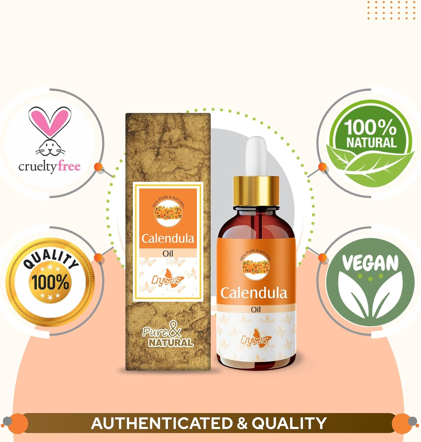 Calendula (Calendula officinalis) Oil - 3.38 Fl Oz (100ml)
