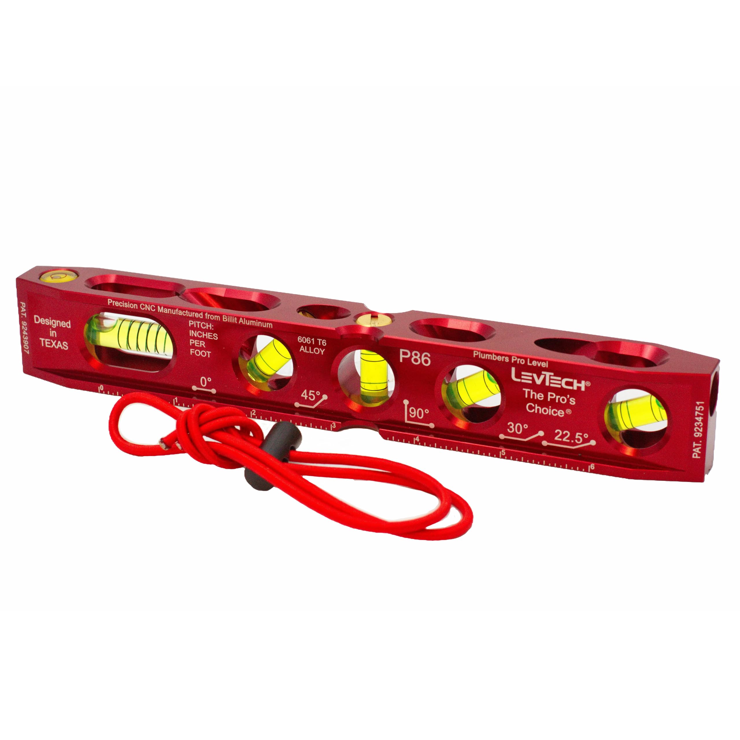 LevTech Plumber's XTREME Level - 5 Vials -2