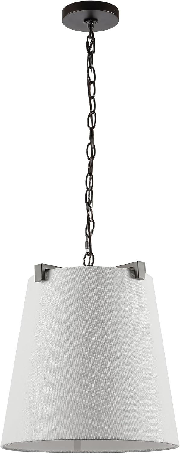 SAFAVIEH Collection Krelia Oil-Rubbed Bronze Adjustable Pendant Light (LED Bulb Included) PND4113A