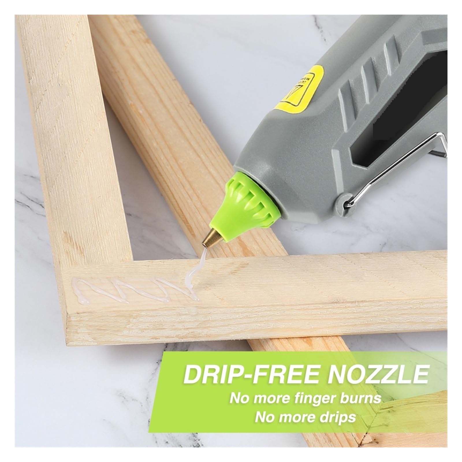 60W Pistolet Do Klejenia Na Gorąco Szybkie Podgrzewanie Narzędzie Grzewcze Z 20 Szt. Kleju W Sztyfcie 10CM Dla Domu DIY Narzędzia Gospodarstwa Domowego Narzędzia Ręczne Szerokie Zastosowanie