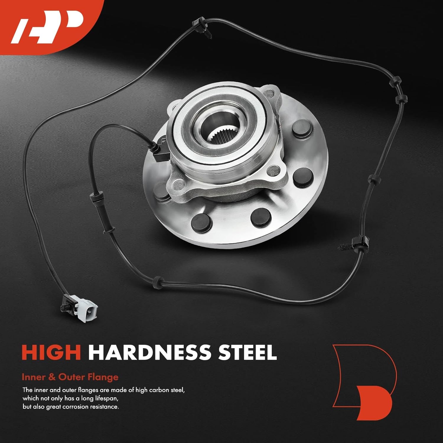 A-Premium 2 x Front Wheel Bearing and Hub Assembly with ABS & 8-Lug Compatible with Dodge Ram 2500 2000-2002, Ram 3500 2000-2002, 4WD