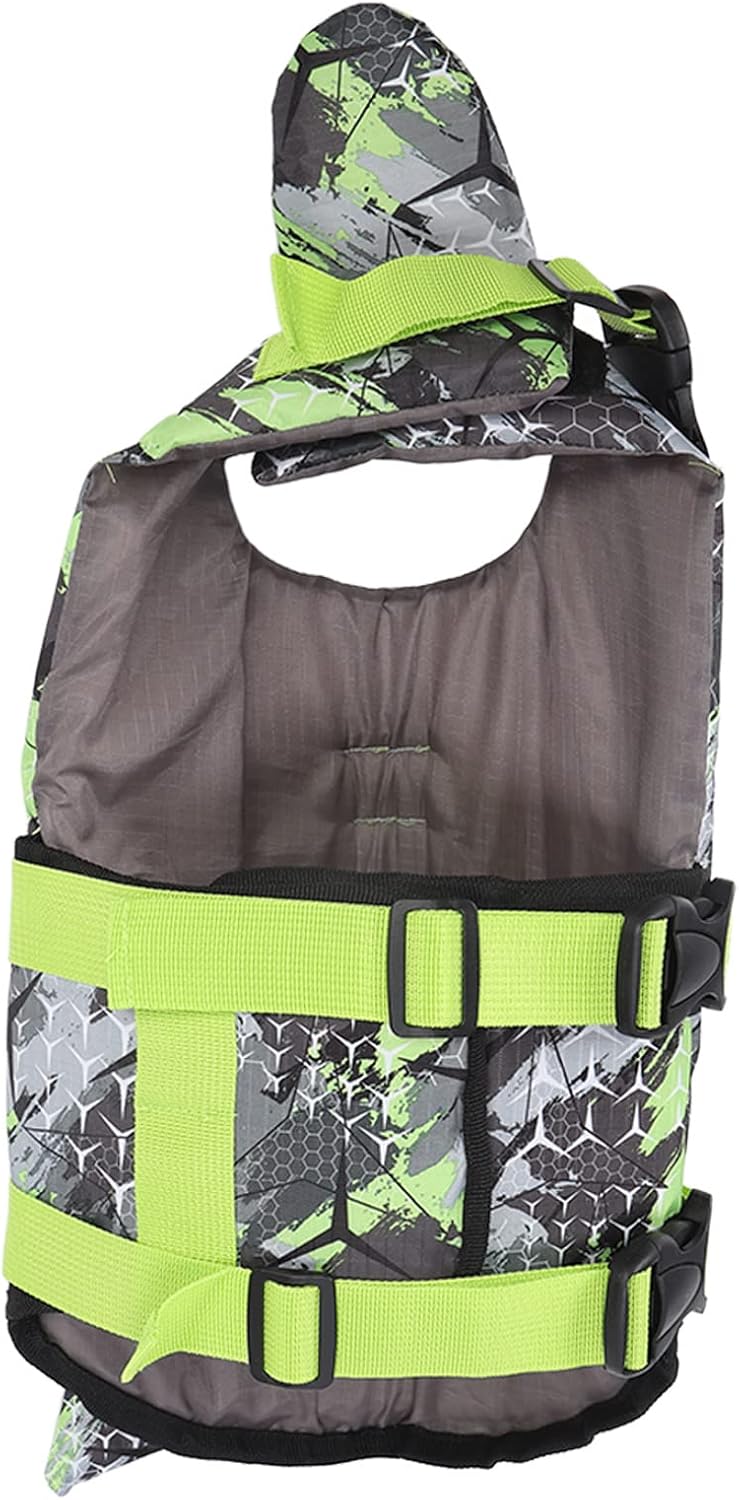 Dog Life Jacket, Adjustable Straps, Quick Release Buckles, Buoyancy, for Dogs, Kayaking, Boating, Swimming, Surfing Safety (M)