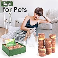 Vista 4 de ecoKiwi Bloques de cedro para almacenamiento de ropa, paquete de 55 anillos de cedro, cedro aromático 100% natural para armarios y cajones, chips