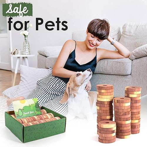 Miniatura 10 de ecoKiwi Bolas de cedro para almacenamiento de ropa, paquete de 75 unidades, bloques de cedro rojo 100% natural para almacenamiento de ropa, astillas