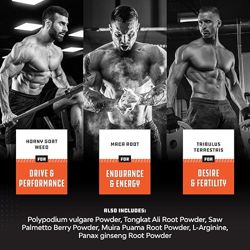 Miniatura 6 de Potenciador de testosterona natural para hombres - Suplemento masculino bloqueador de estrógenos pastillas energéticas para ampliación muscular y