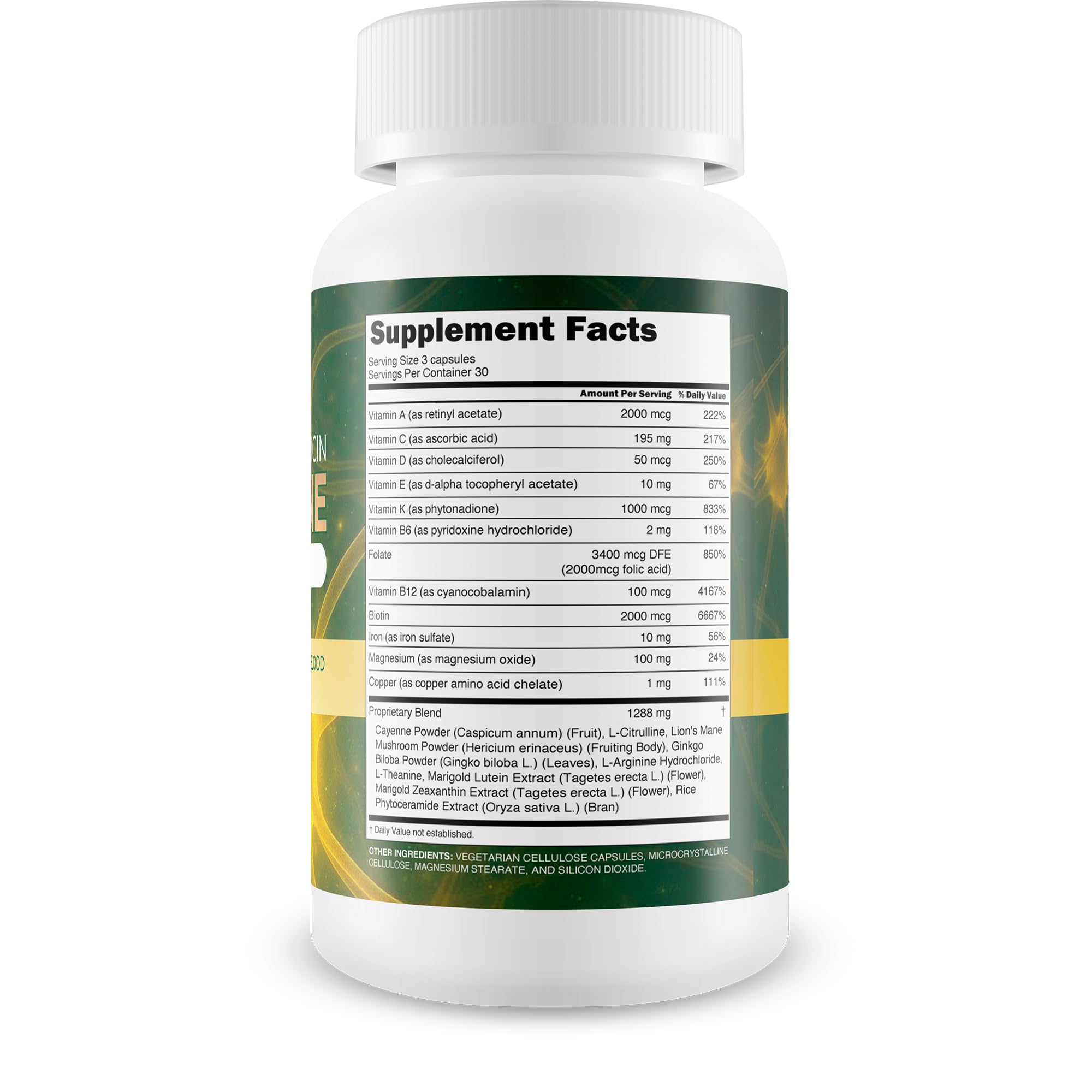 Okinawa Capsaicin Cayenne Nerve Flo - Our Best Neuropathy, Memory, & Pressure Supplement - Nervous System Support Cayenne Pepper Supplement - Okinawa Capsaicin For Neuropathy And Healthy Nerve Flow — Amazon image 2