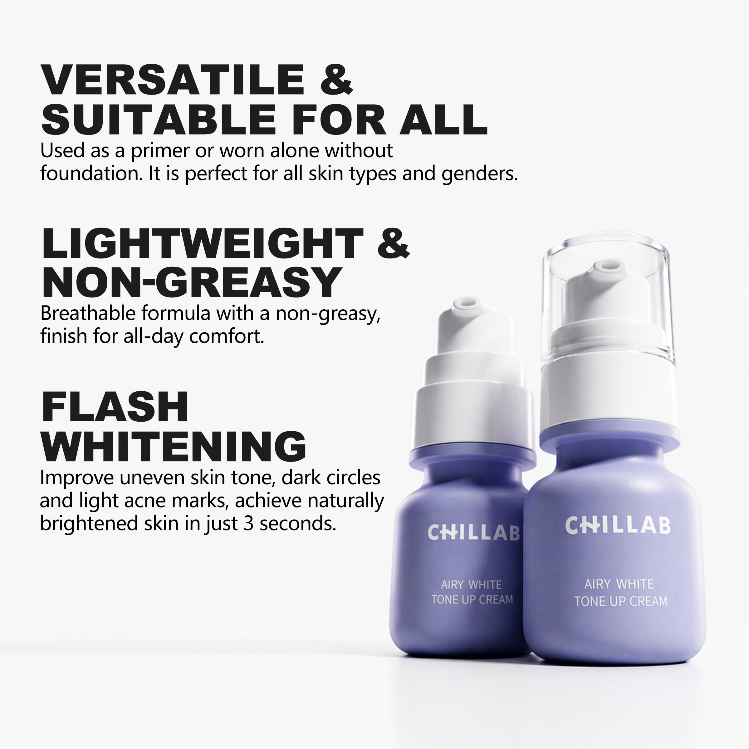 Chillab Airy White Tone-Up Cream with Botanical Extracts