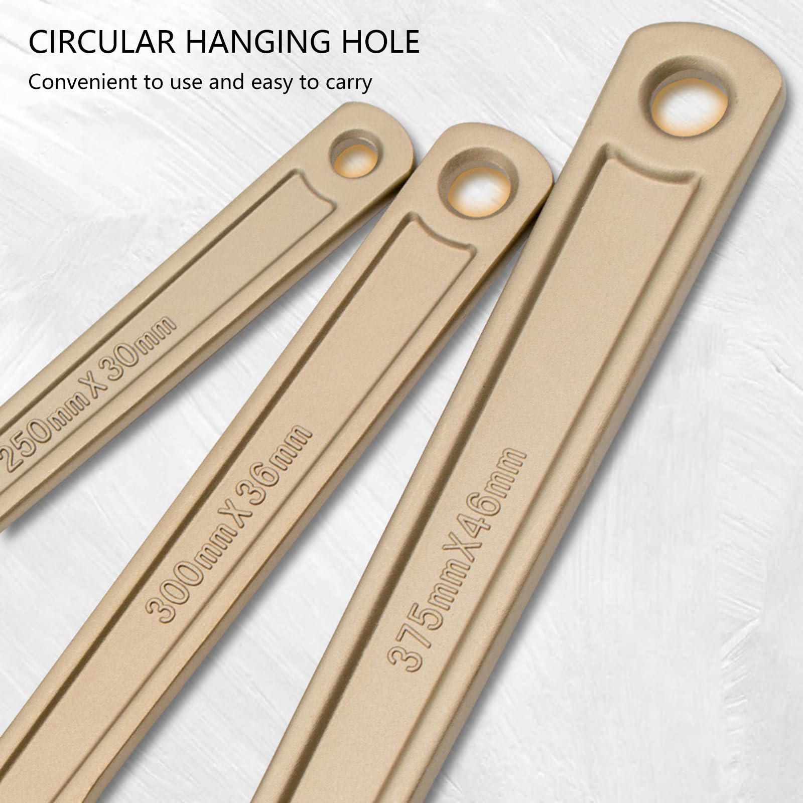 Llave inglesa de bronce de aluminio, herramienta de durabilidad con boca ancha de 10 – 35 mm, mantenimiento para uso en áreas peligrosas, anticorrosión, mano industrial