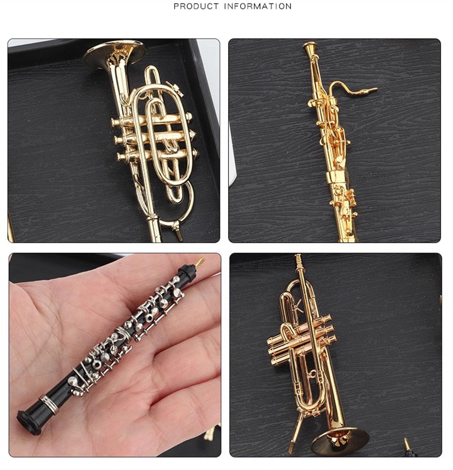 Zestaw modeli mini instrumentów muzycznych Montessori, pomoce naukowe do nauczania języka dziecięcego