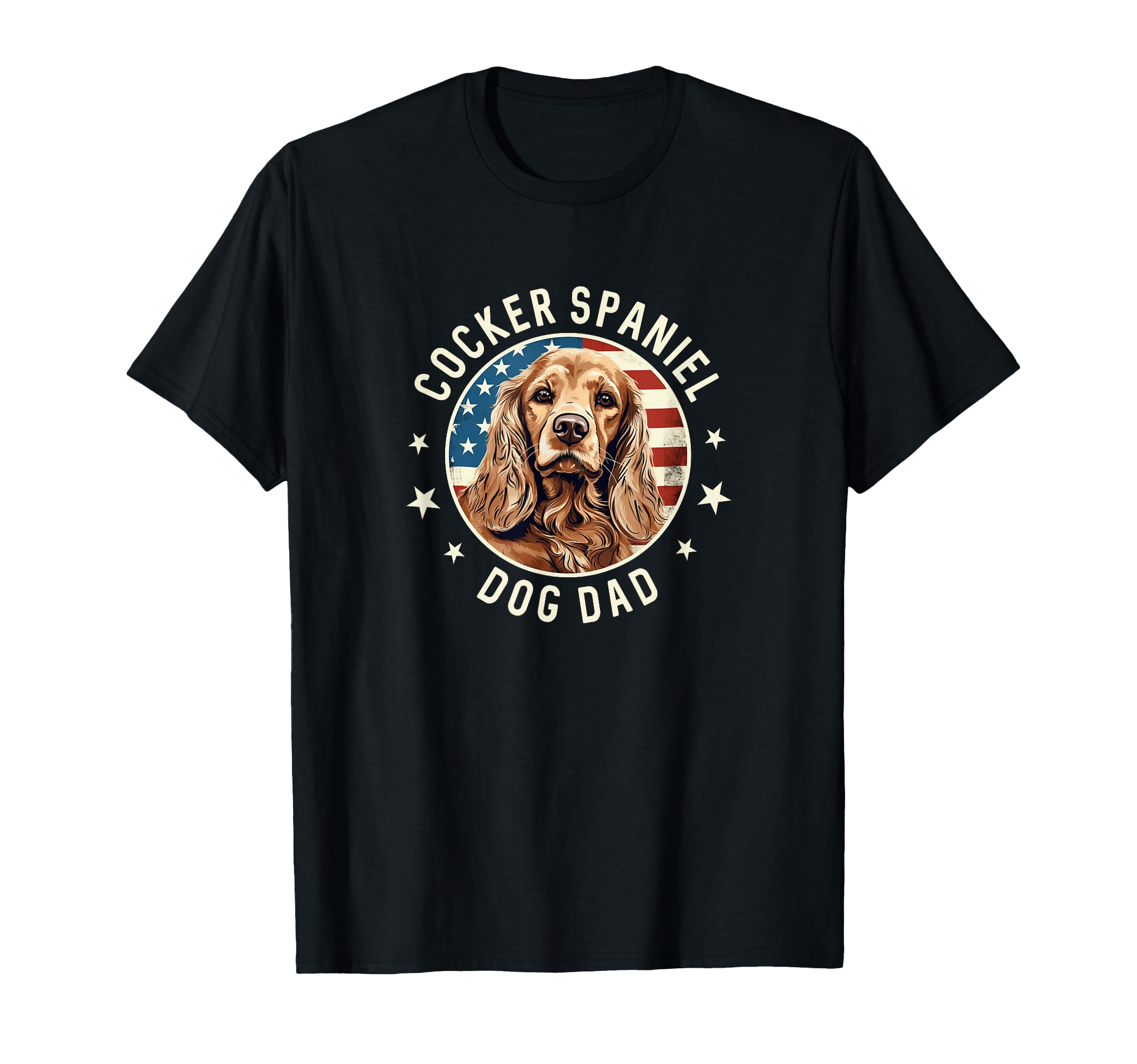 Cocker Spaniel Gifts For Men Golden Cocker Spaniel Dog Dad T-Shirt