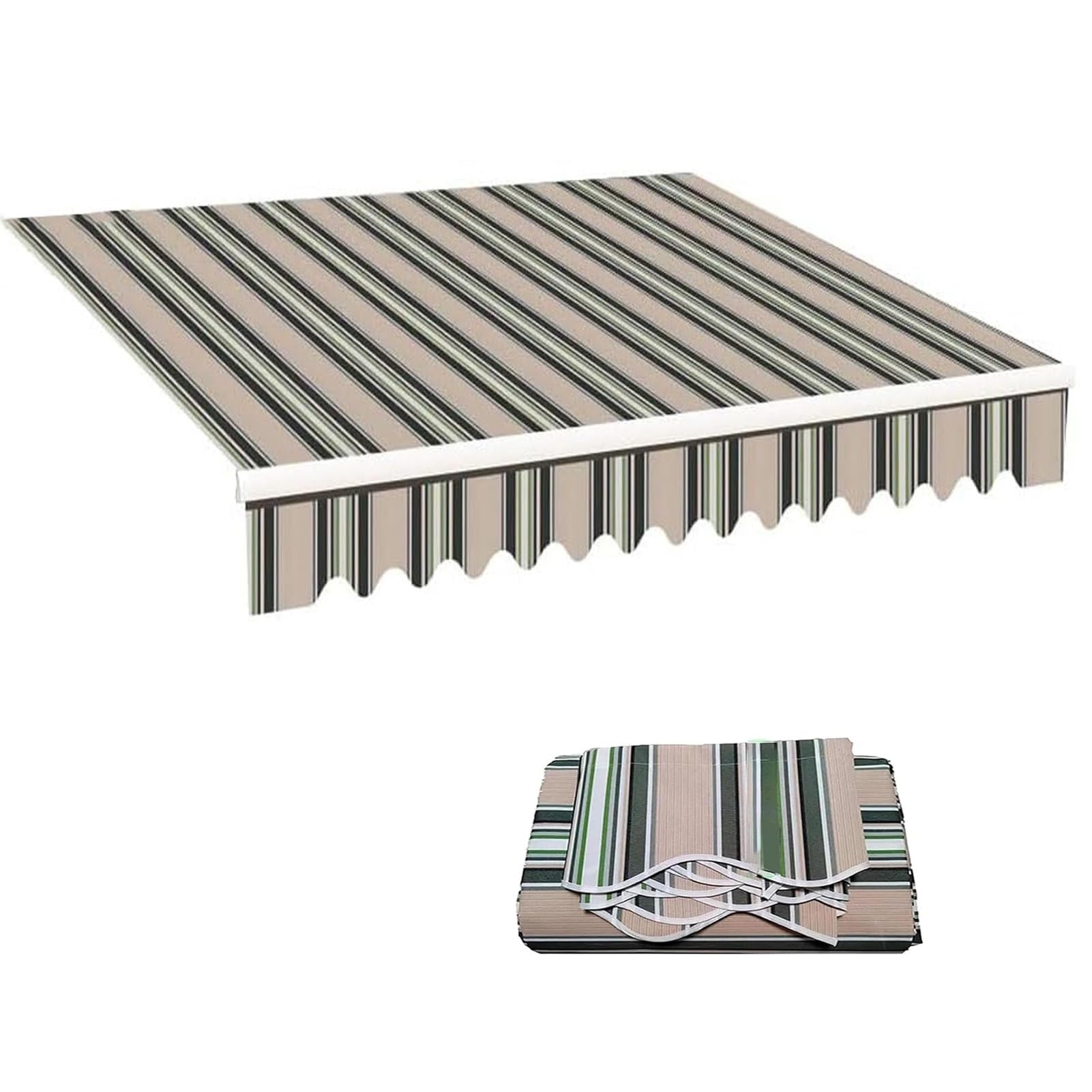 GJZQDKX Outdoor UV Protection Awning Fabric 280g Polyester RollUp Canopy Material Sunshade for Patio Deck & Backyard (6.5x5ft/200x150cm)