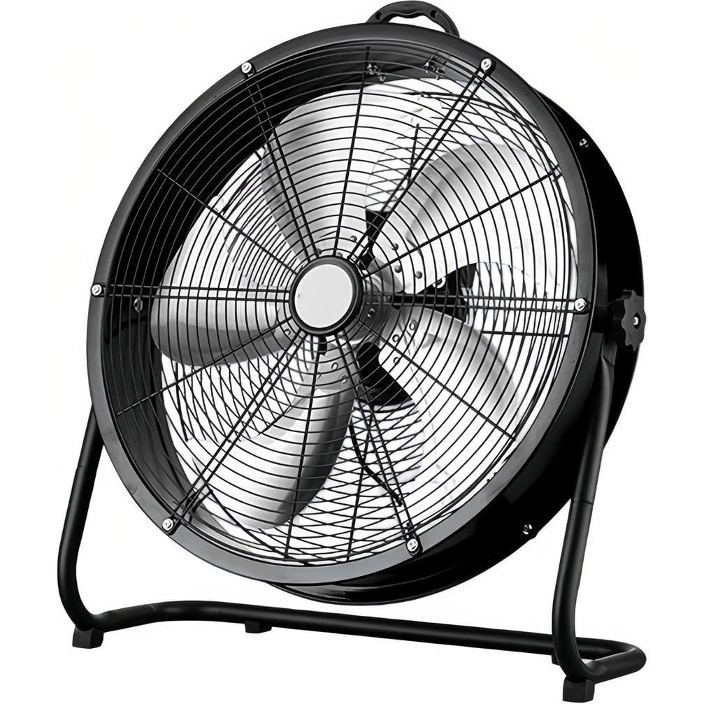 Ventilador de tambor industrial de alta velocidad, circulador de aire resistente de 3 velocidades con cuchillas de aluminio para talleres, almacenes, patios y sótanos